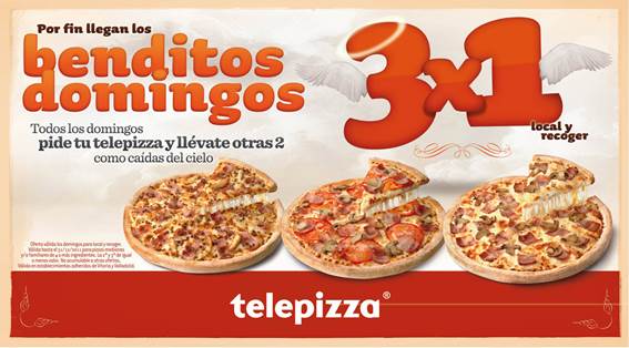 Telepizza - Gráfica - Benditos Domingos
